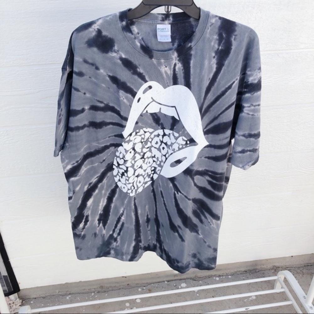 🍓- tie dye Rolling Stones T-shirt - Picture 5 of 8